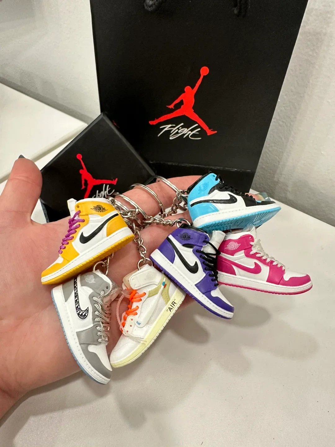 Jordan Sneaker Keychain Set