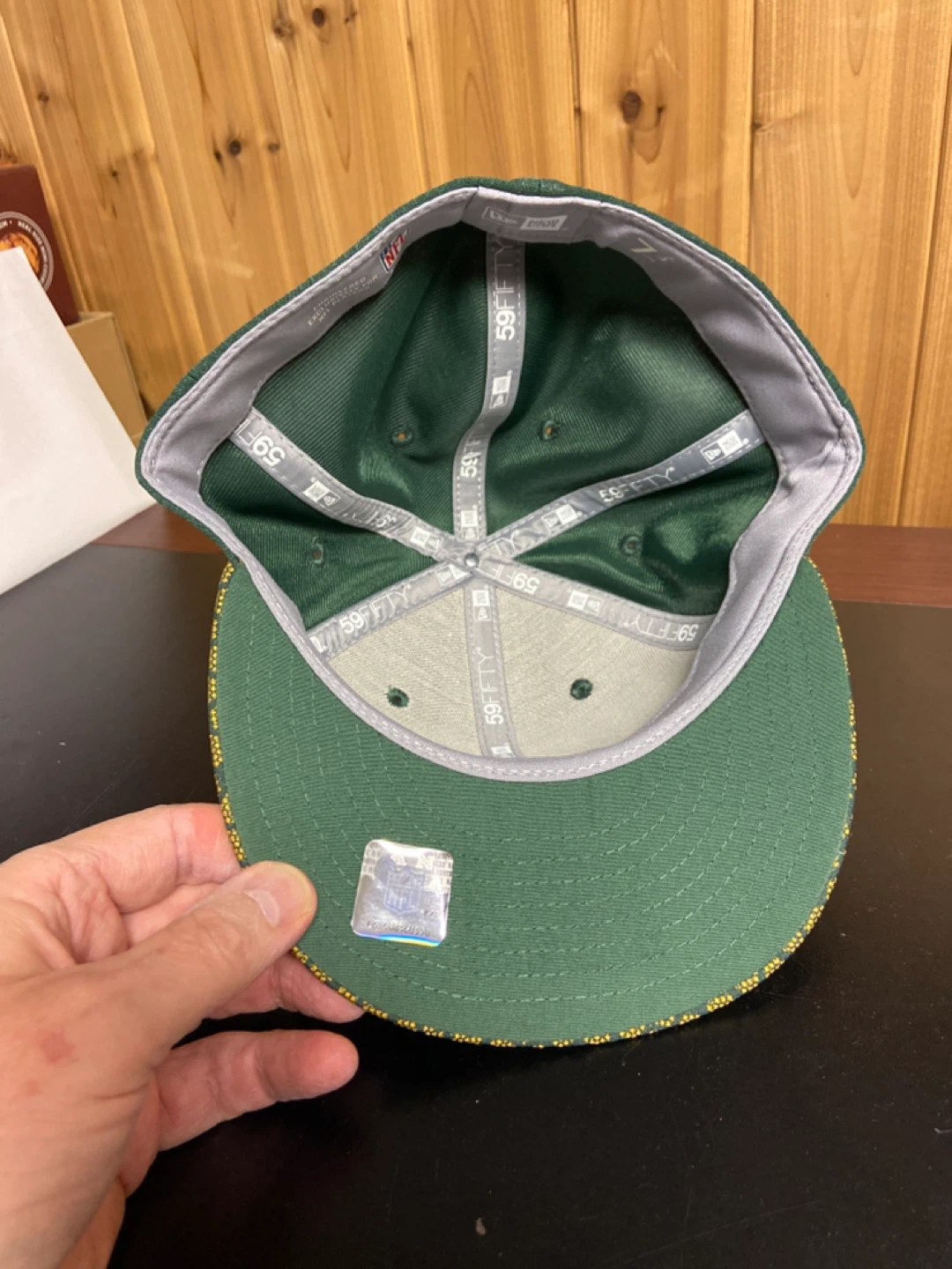 New Era Green Bay Packers 59FIFTY Hat - Size 7 3/4 - photo 3