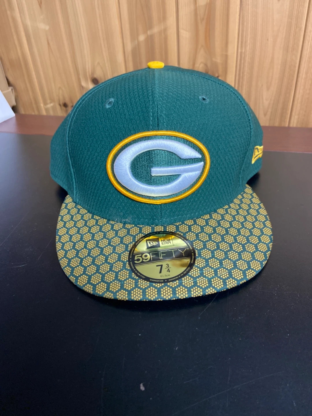 New Era Green Bay Packers 59FIFTY Hat - Size 7 3/4
