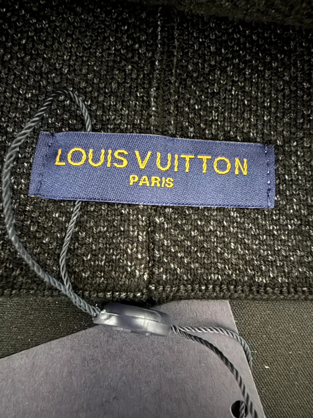 Louis Vuitton Check Knit Beanie – Black/Grey – Monogram Patch - photo 3