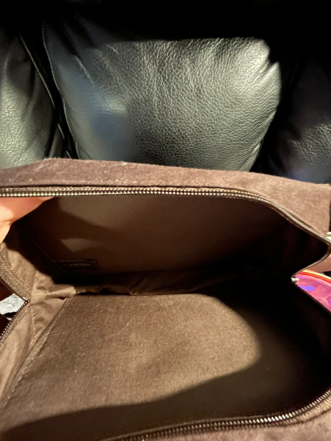 Burberry Fragrances Brown Cosmetic Bag image indicator(3)