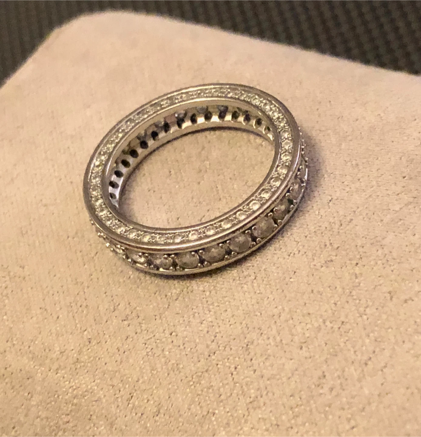 Art Deco Platinum Eternity Ring - photo 4