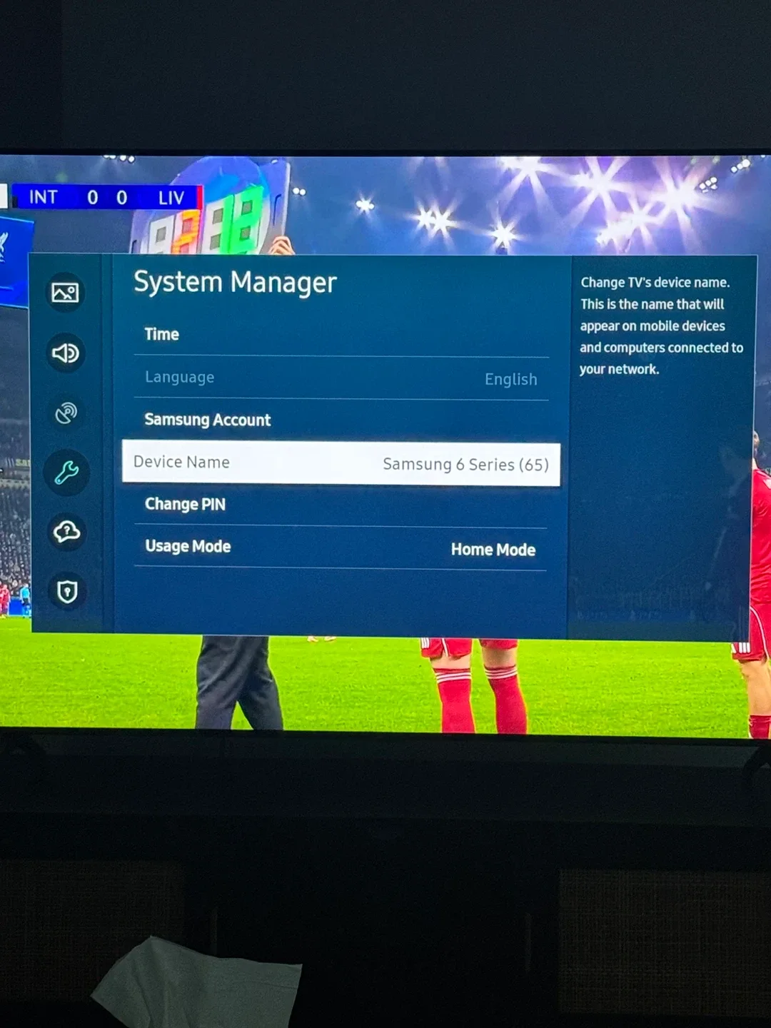 Samsung 6 Series (65") TV