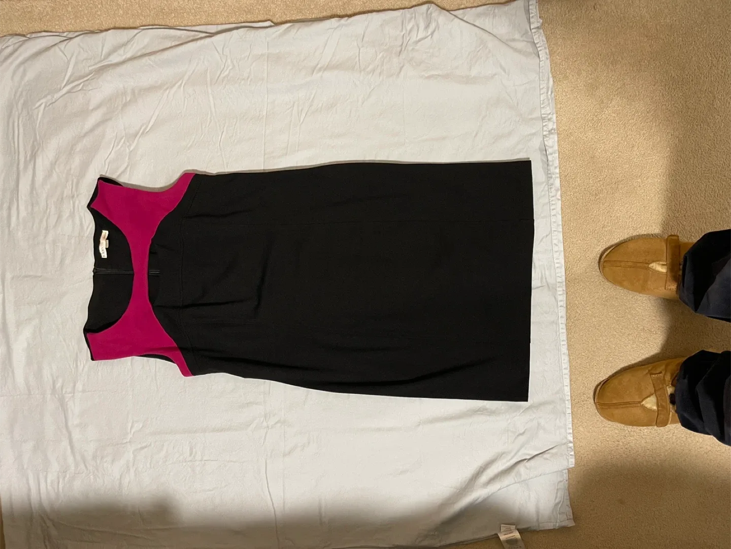 Black & Pink Sheath Dress