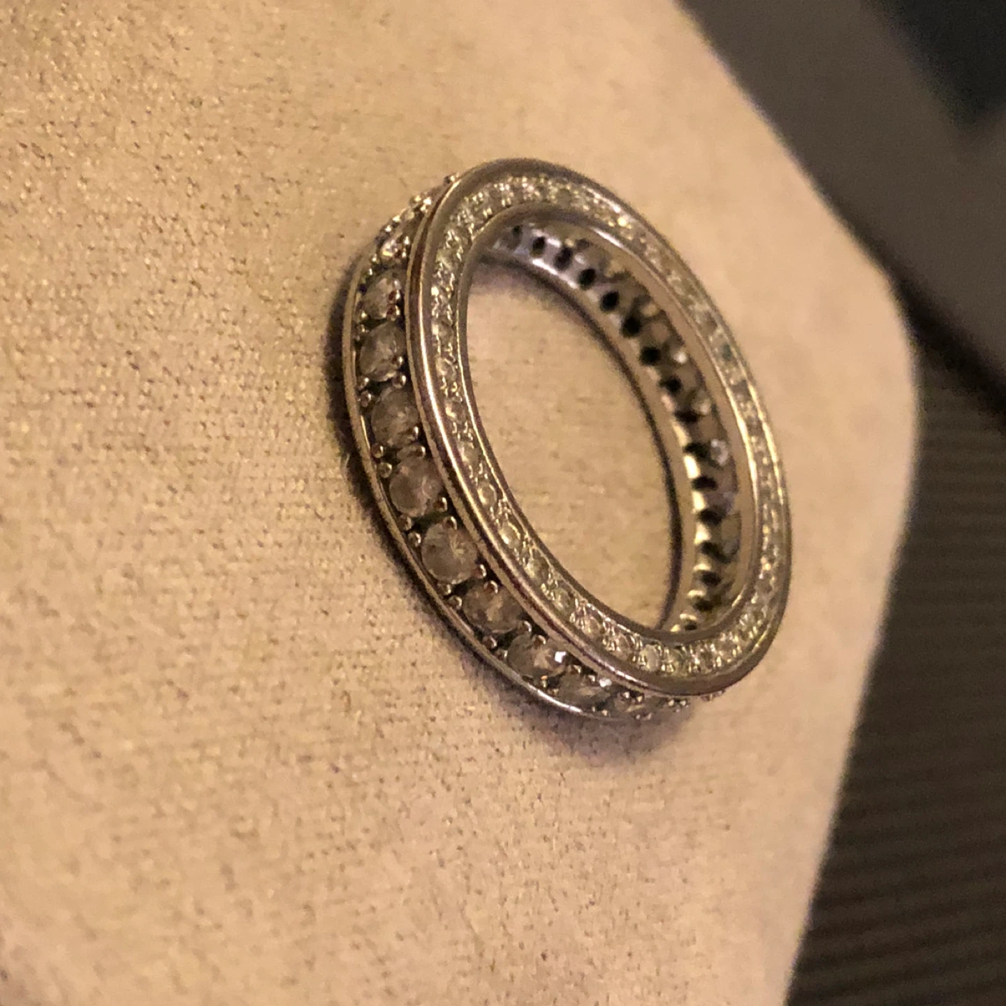 Art Deco Platinum Eternity Ring - photo 2