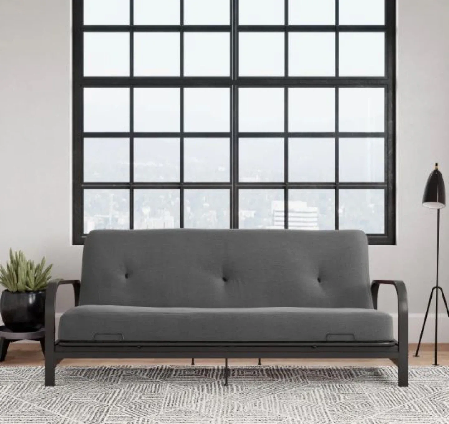 Full-Size Futon Sofa + Folding Sofa Bed + Coffee Table image indicator(3)