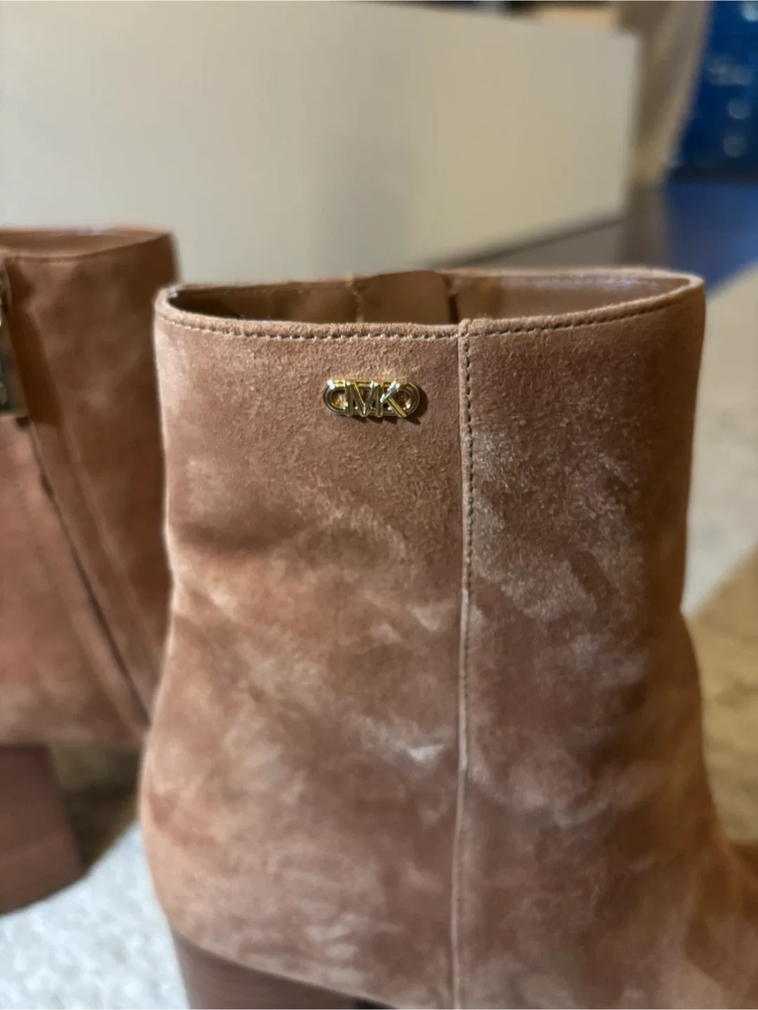 Michael Kors Brown Suede Booties - Size 6.5 image indicator(4)