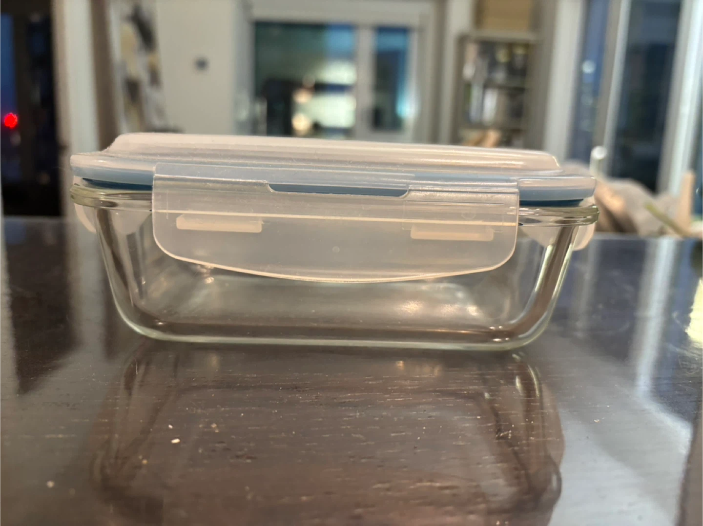 Glass Food Container with Lid 10.5cm×15cm×4.5cm