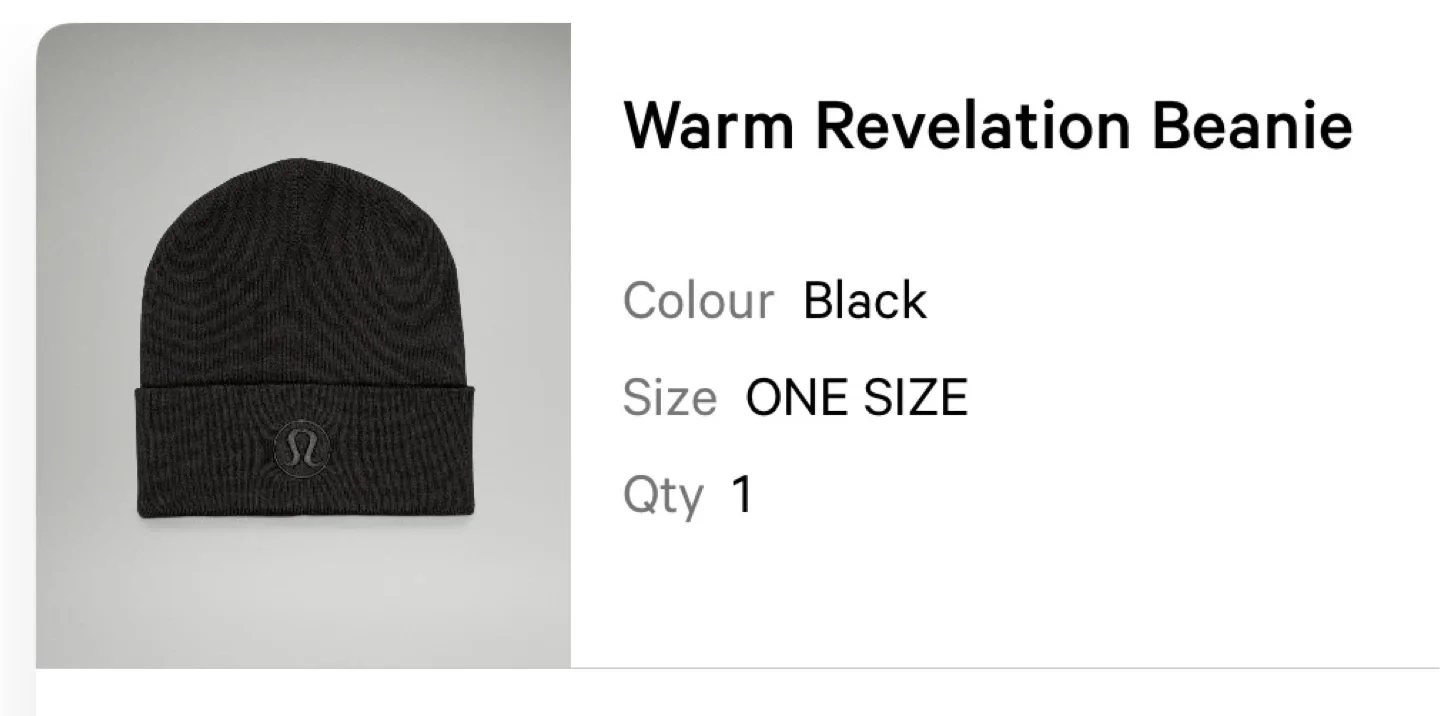 Lululemon Warm Revelation Beanie - Black