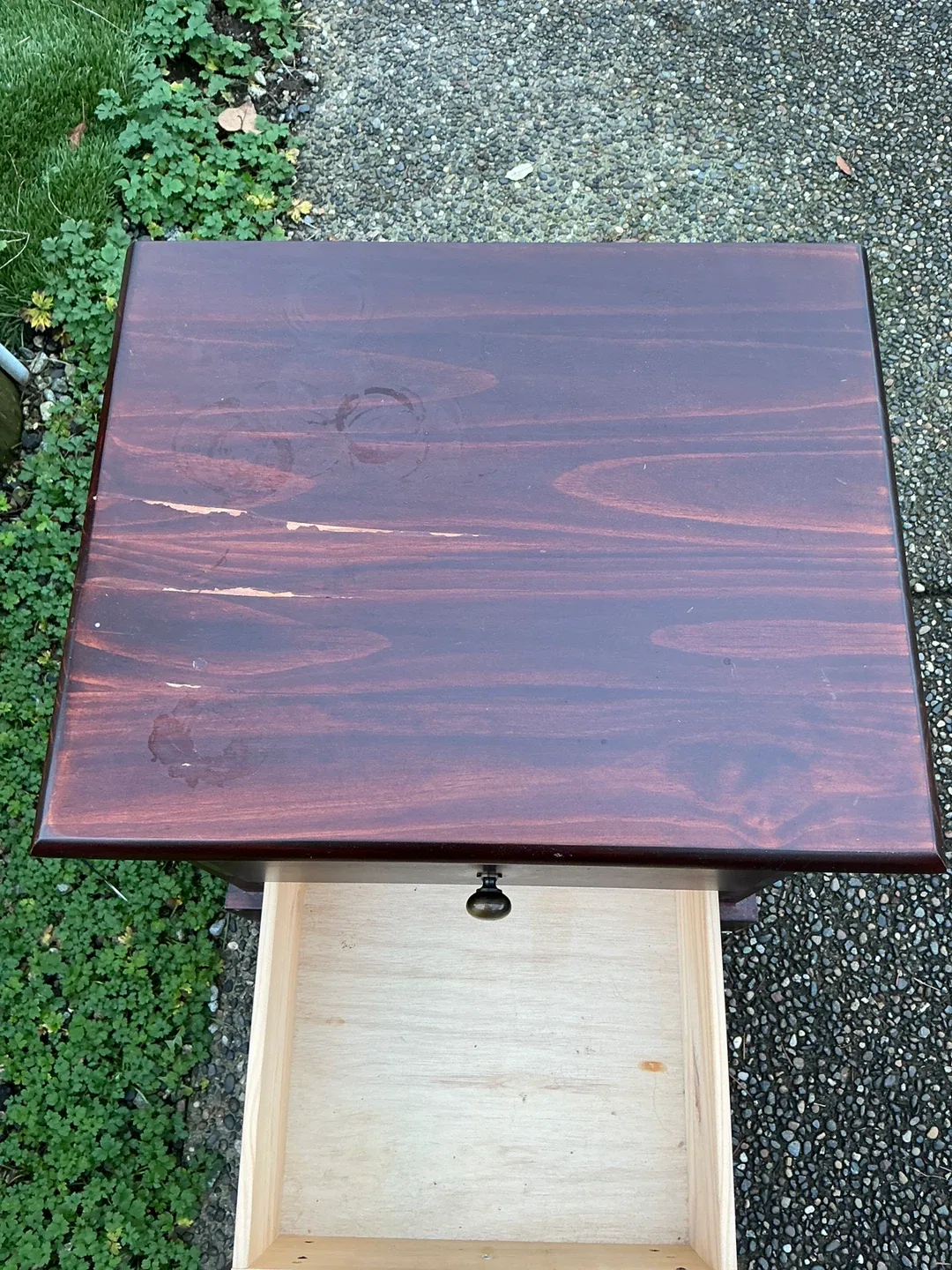 Wooden Nightstand with 2 Drawers image indicator(4)