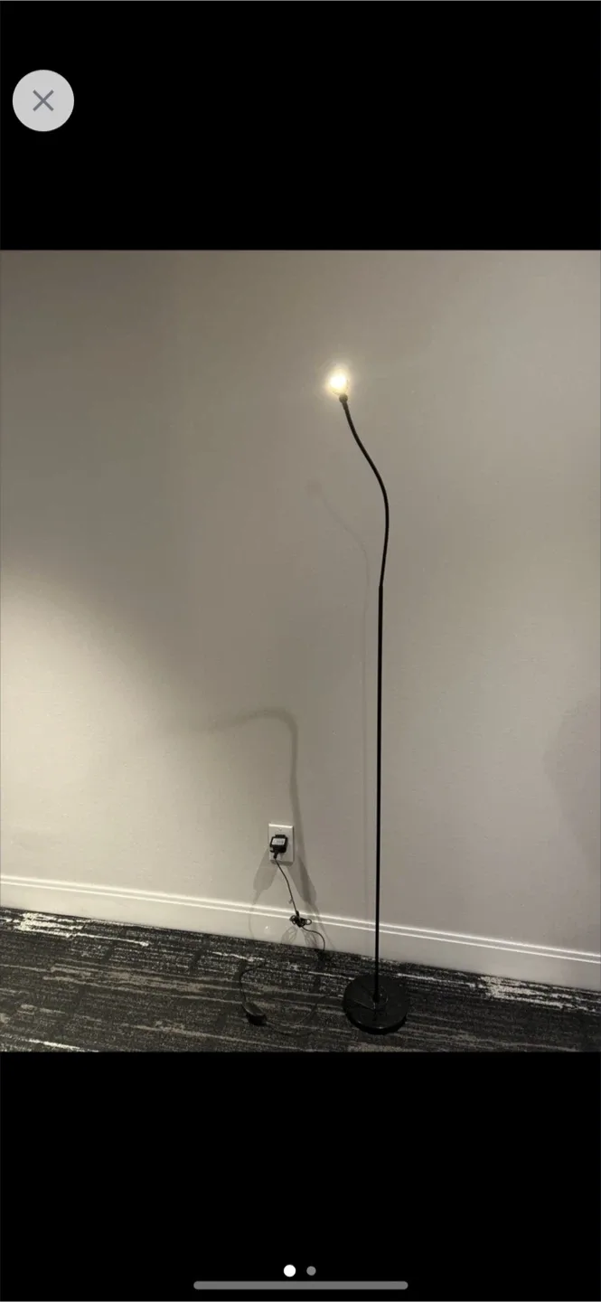 160cm ikea lamp with foot switch