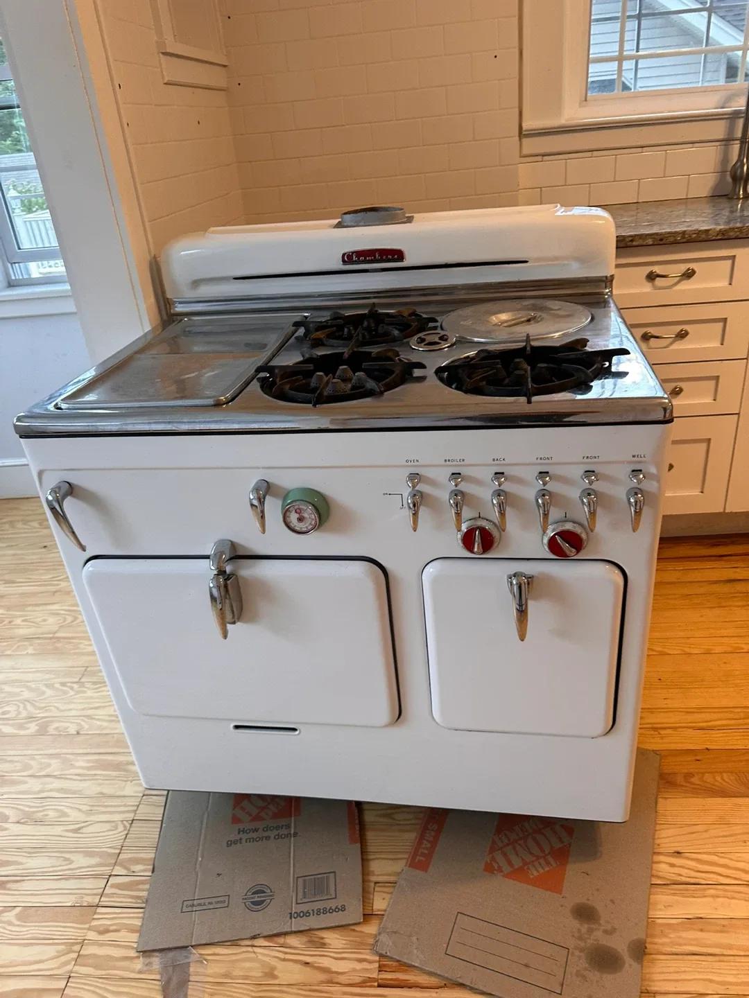Chambers Vintage White Stove