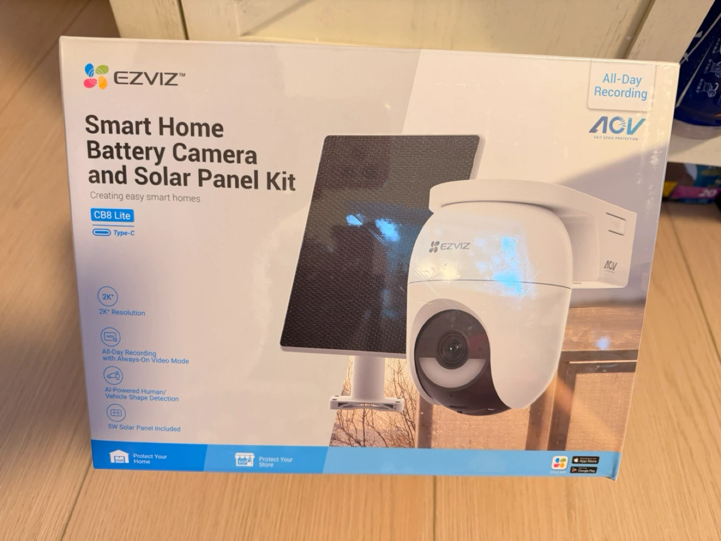 2K+ 360° View Battery-Powered Pan&Tilt Wi-Fi Camera