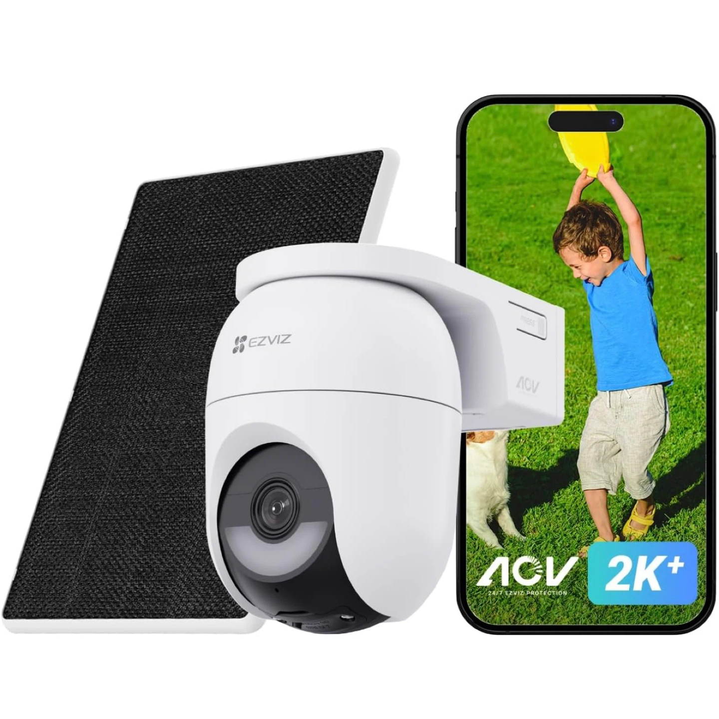2K+ 360° View Battery-Powered Pan&Tilt Wi-Fi Camera - photo 3