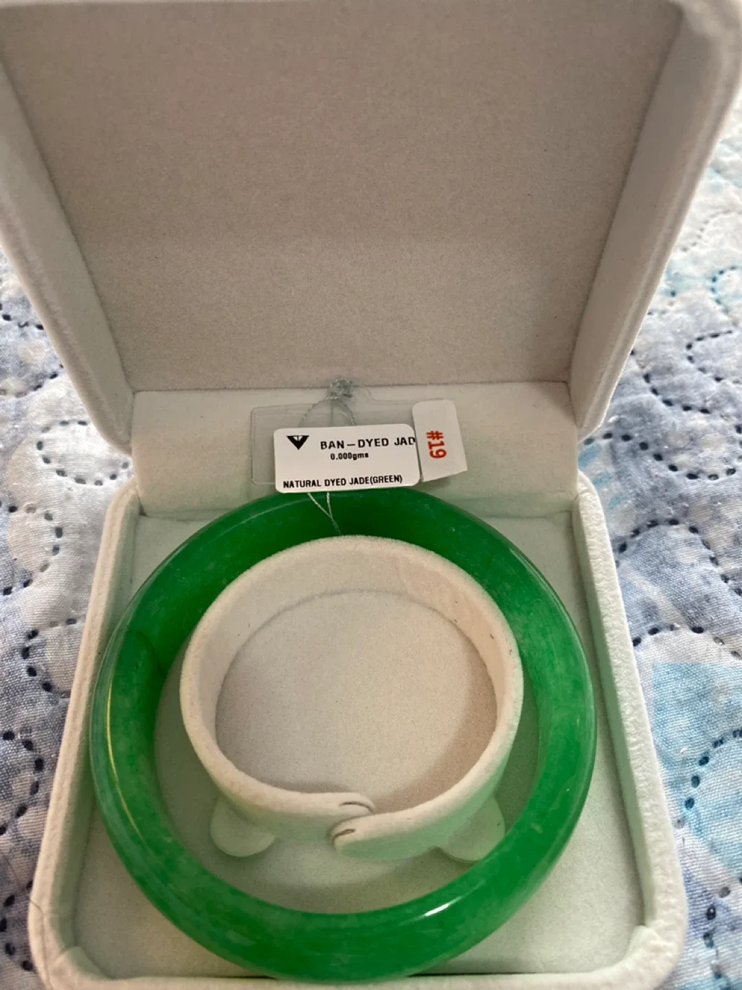 Green Jade Bangle Bracelet