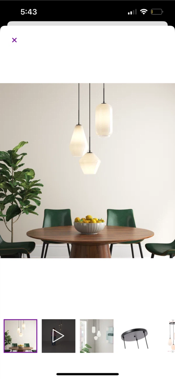 Modern 3-Light Cluster Pendant Light - photo 4