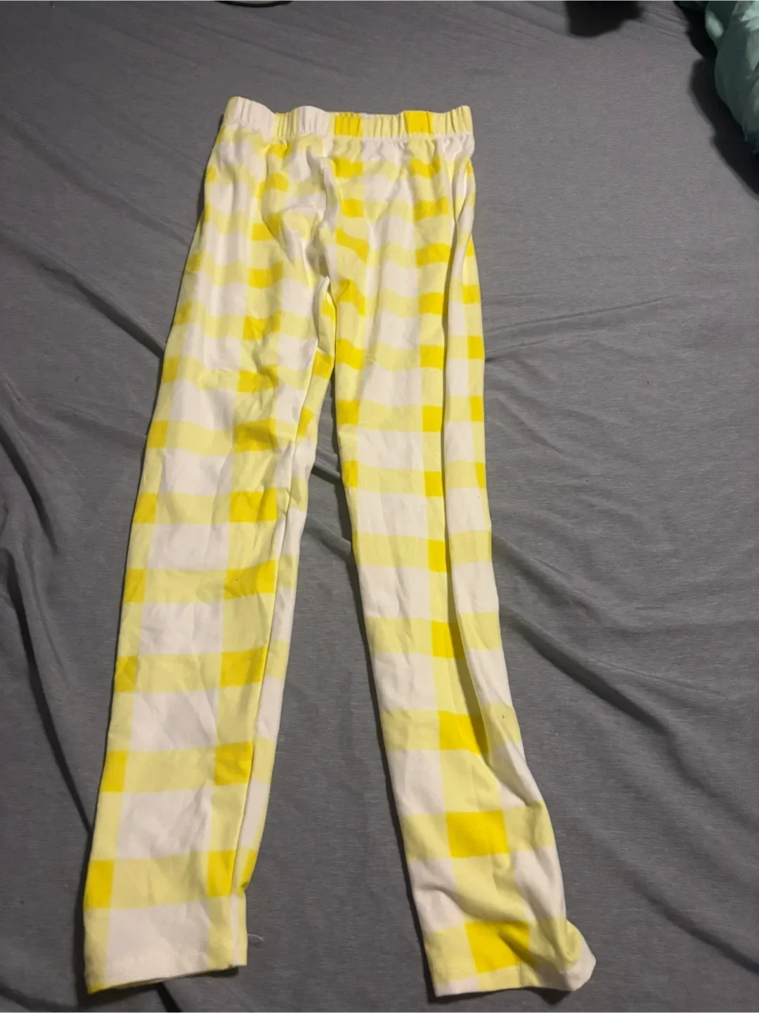 Just Cozy Yellow Plaid Pants - Size Xs/small
