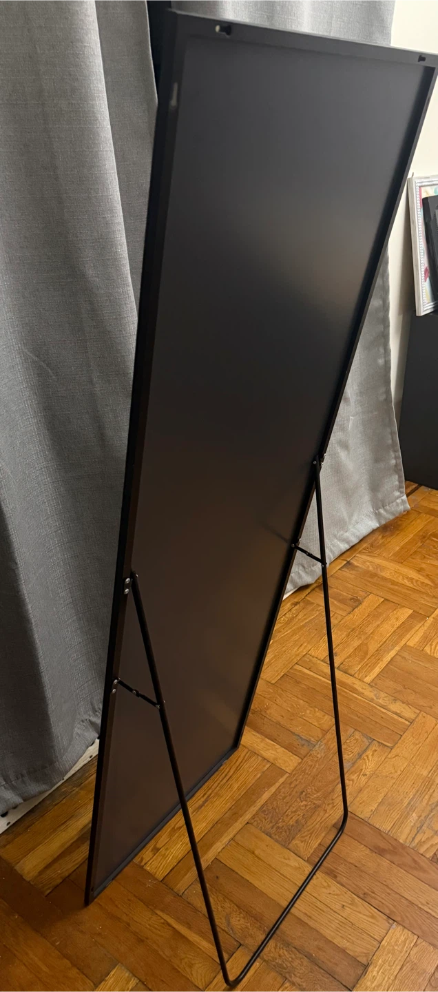 Full Length Standing Mirror with Kickstand – Black frame - photo 2