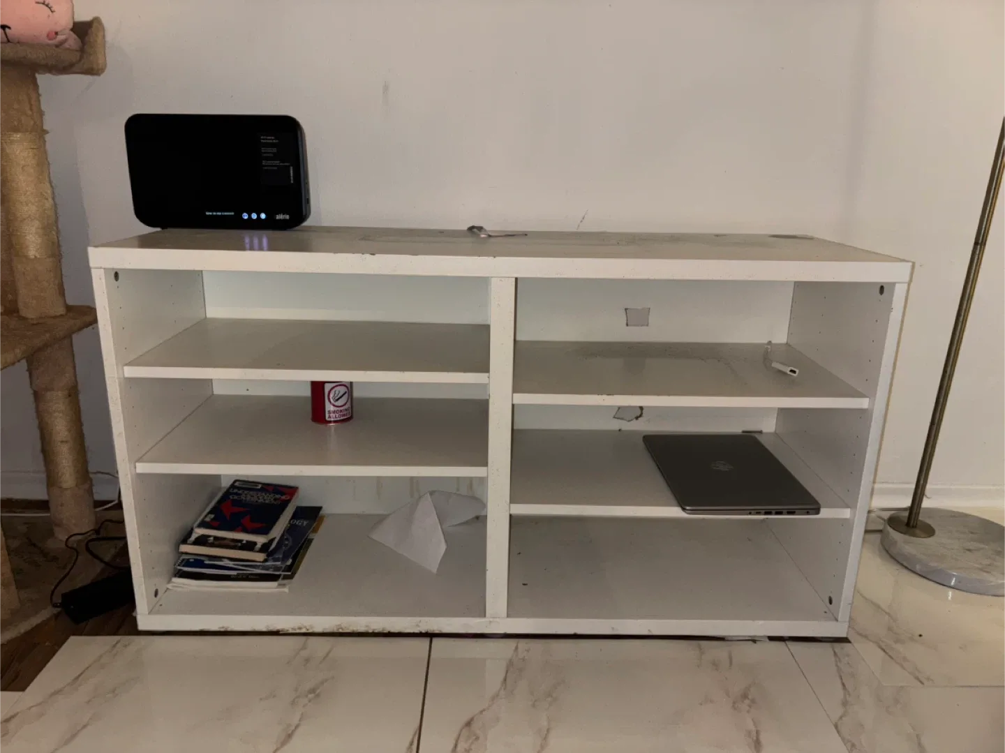 White Shelving Unit