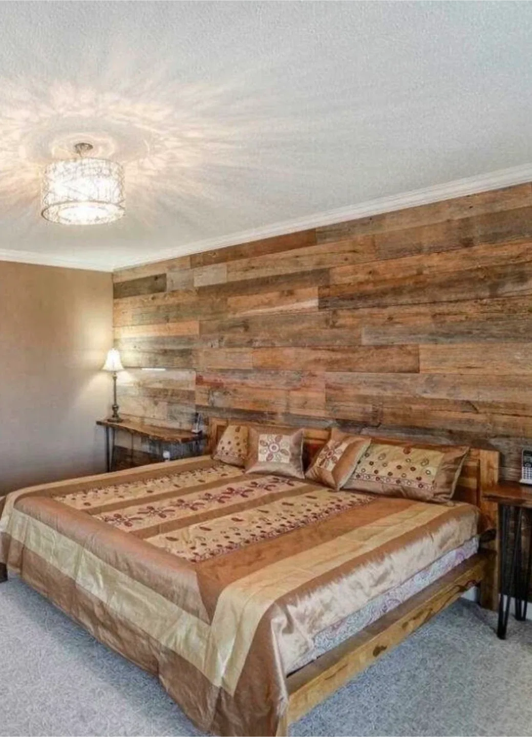 Almost new king size “CRATE and BAREL” bed