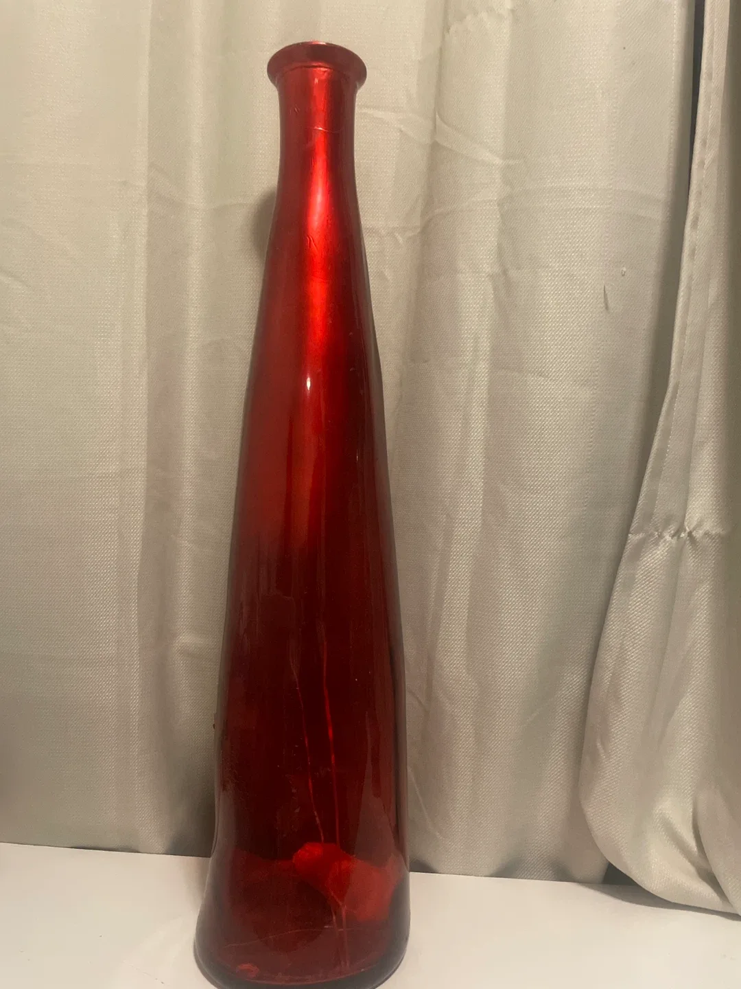Red Glass Vase