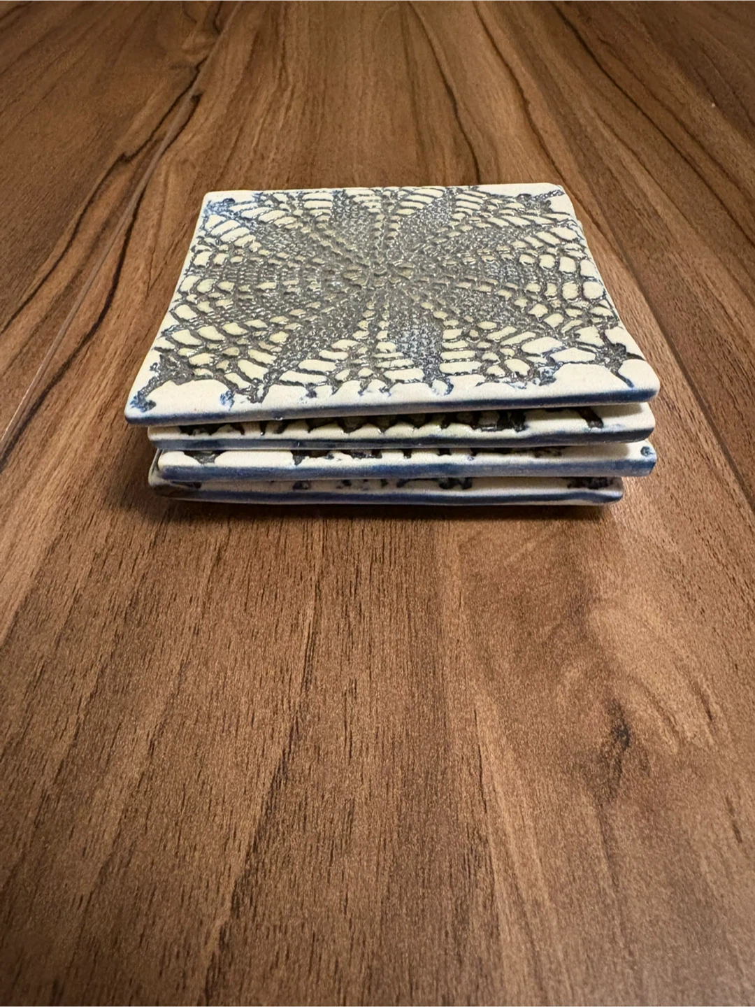Handmade Ceramic Coasters - Set of 4 - photo 2