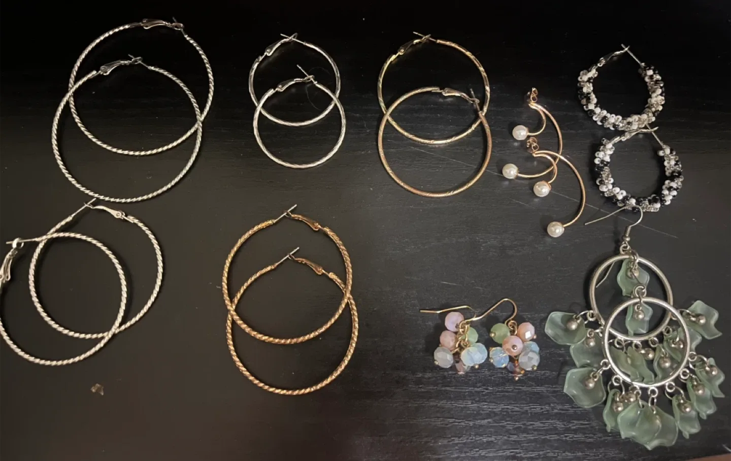 Assorted Earrings - Hoops & Dangles
