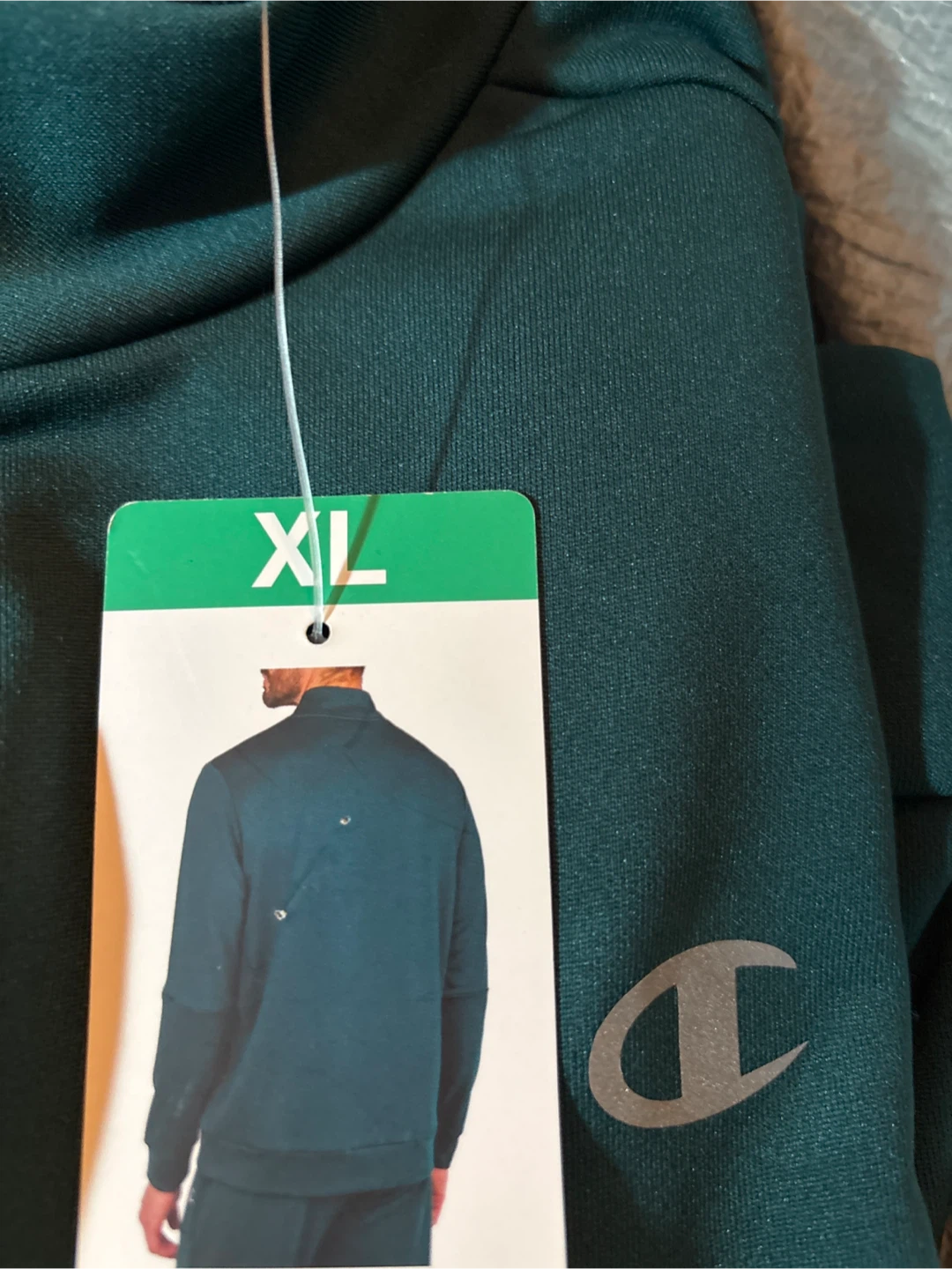 New men’s Champion Elite XL Pullover - Green - photo 3