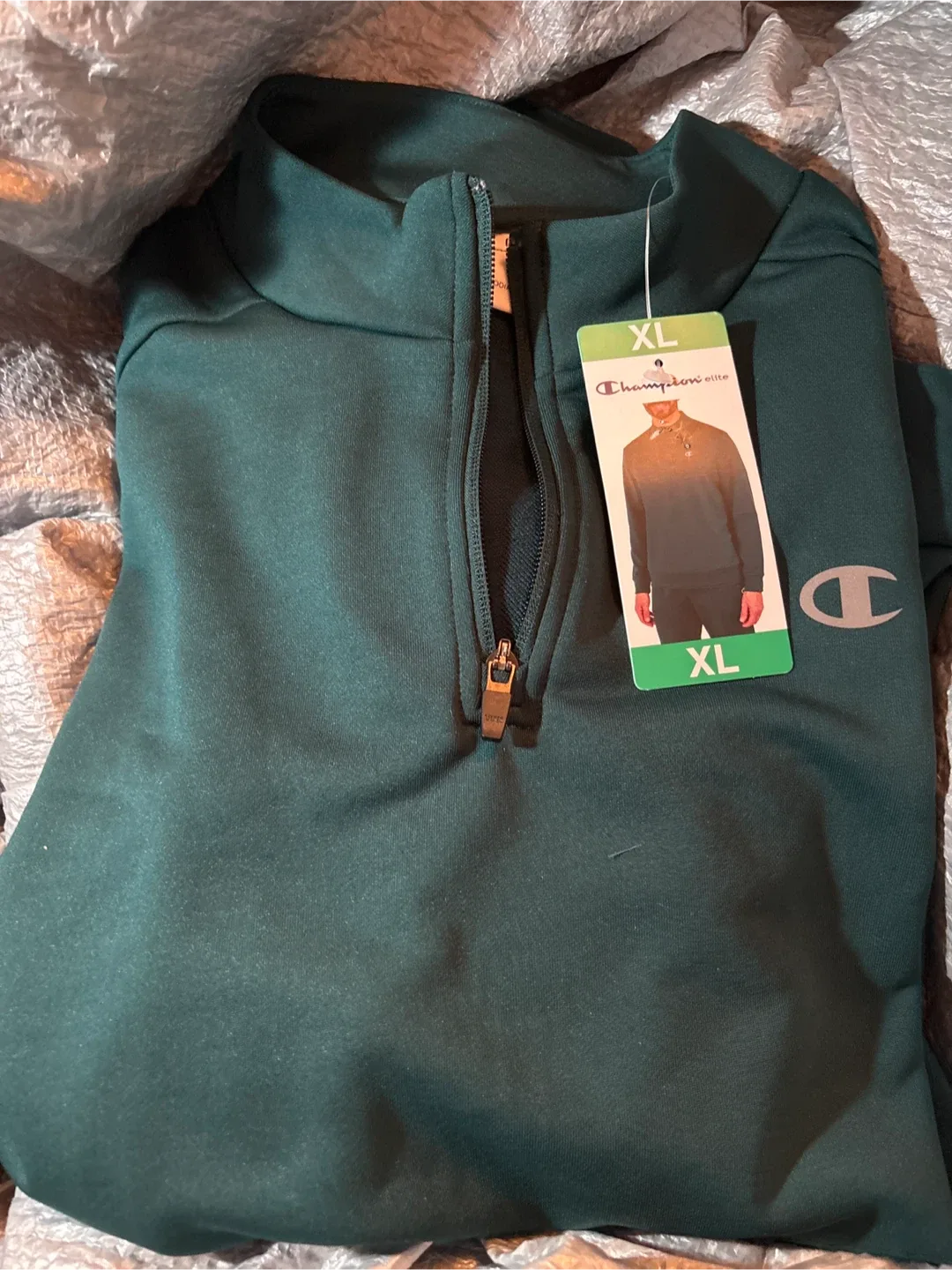 New men’s Champion Elite XL Pullover - Green