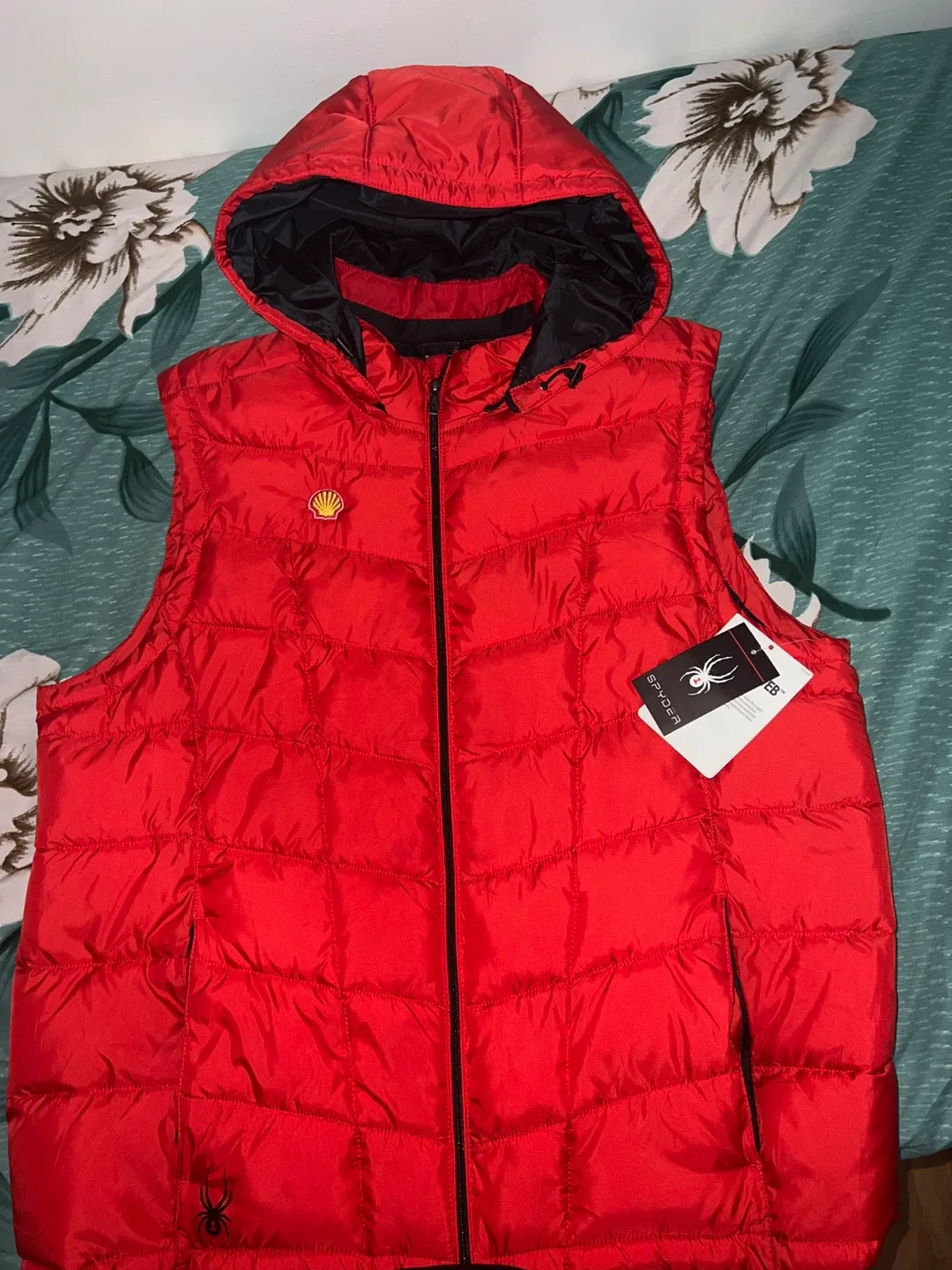 New Spyder Men's XXL Red Puffer Vest