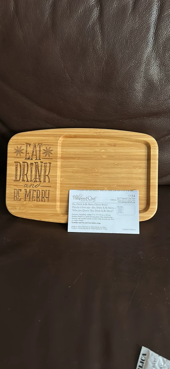 Pampered Chef cheese boards and Bamboo bowls - photo 4