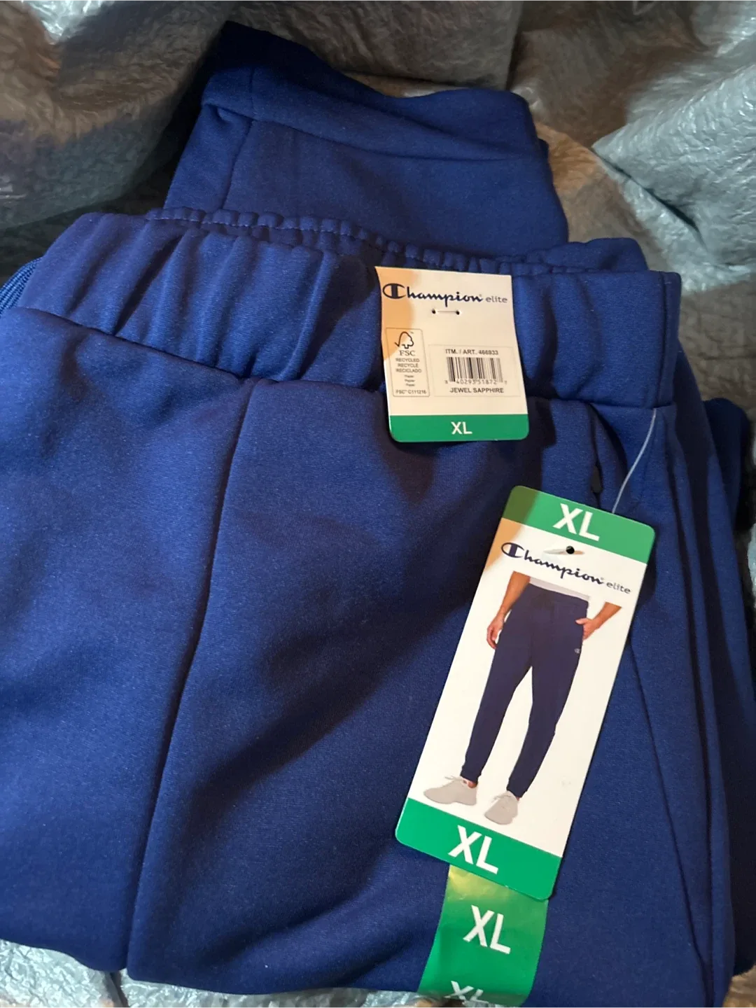 New men’s Champion Elite Jewel Sapphire Pants XL
