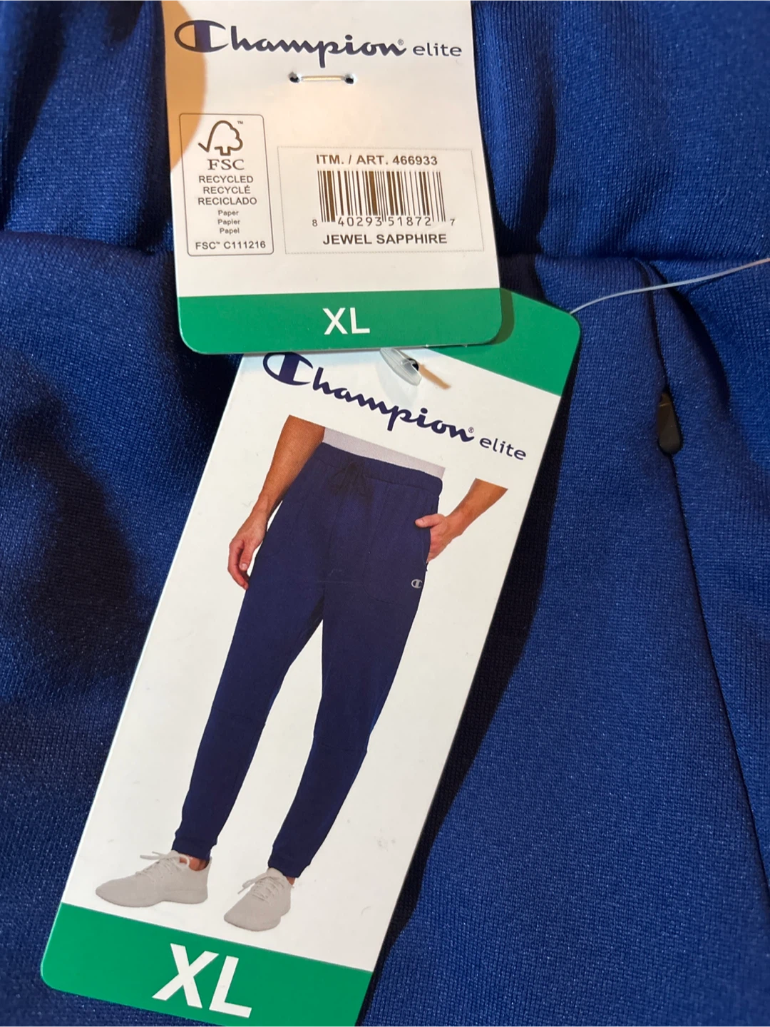 New men’s Champion Elite Jewel Sapphire Pants XL - photo 2