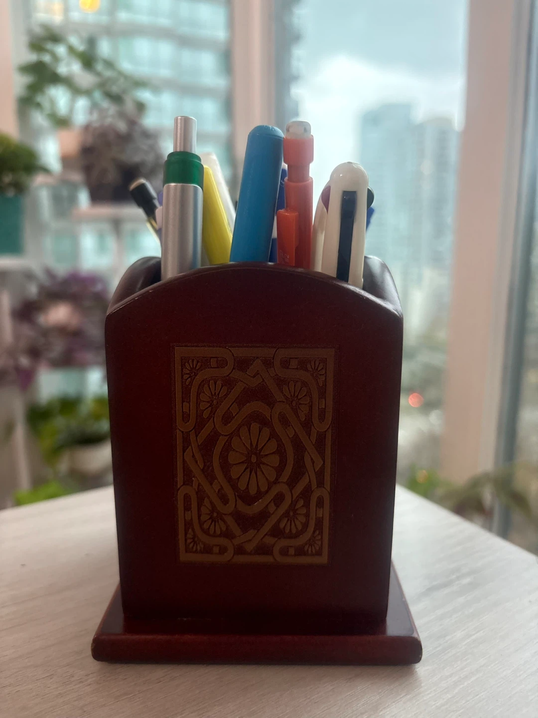 Wooden Pen Holder