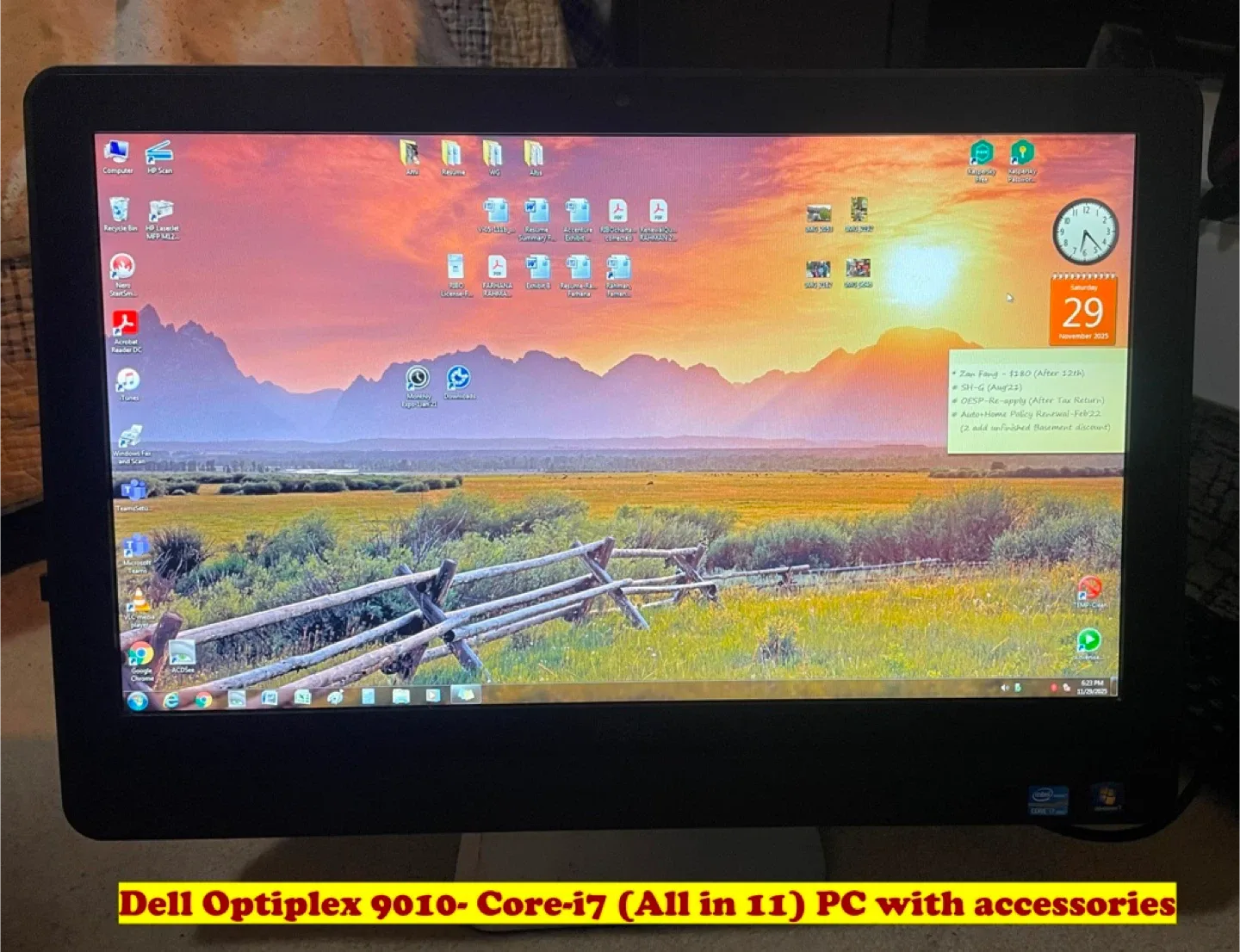 Dell Optiplex 9010- Core-i7 (All in 11) PC with accessories