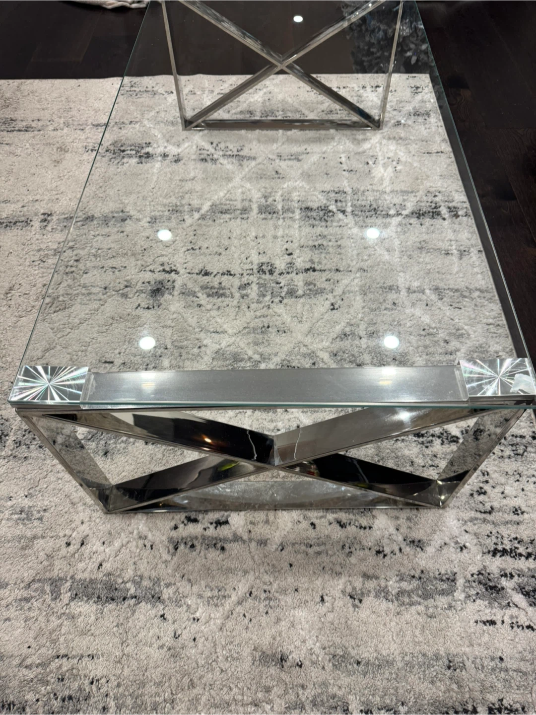 Glass Coffee Table - 47 inches long - photo 2