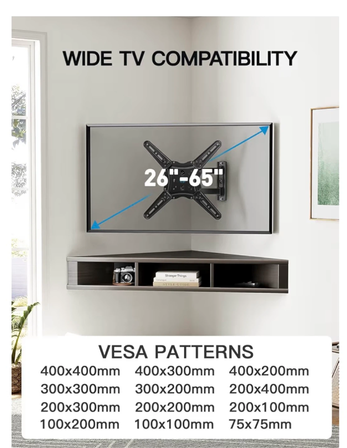 PERLESMITH TV Wall Mount for 26-65 inch TVs - photo 3