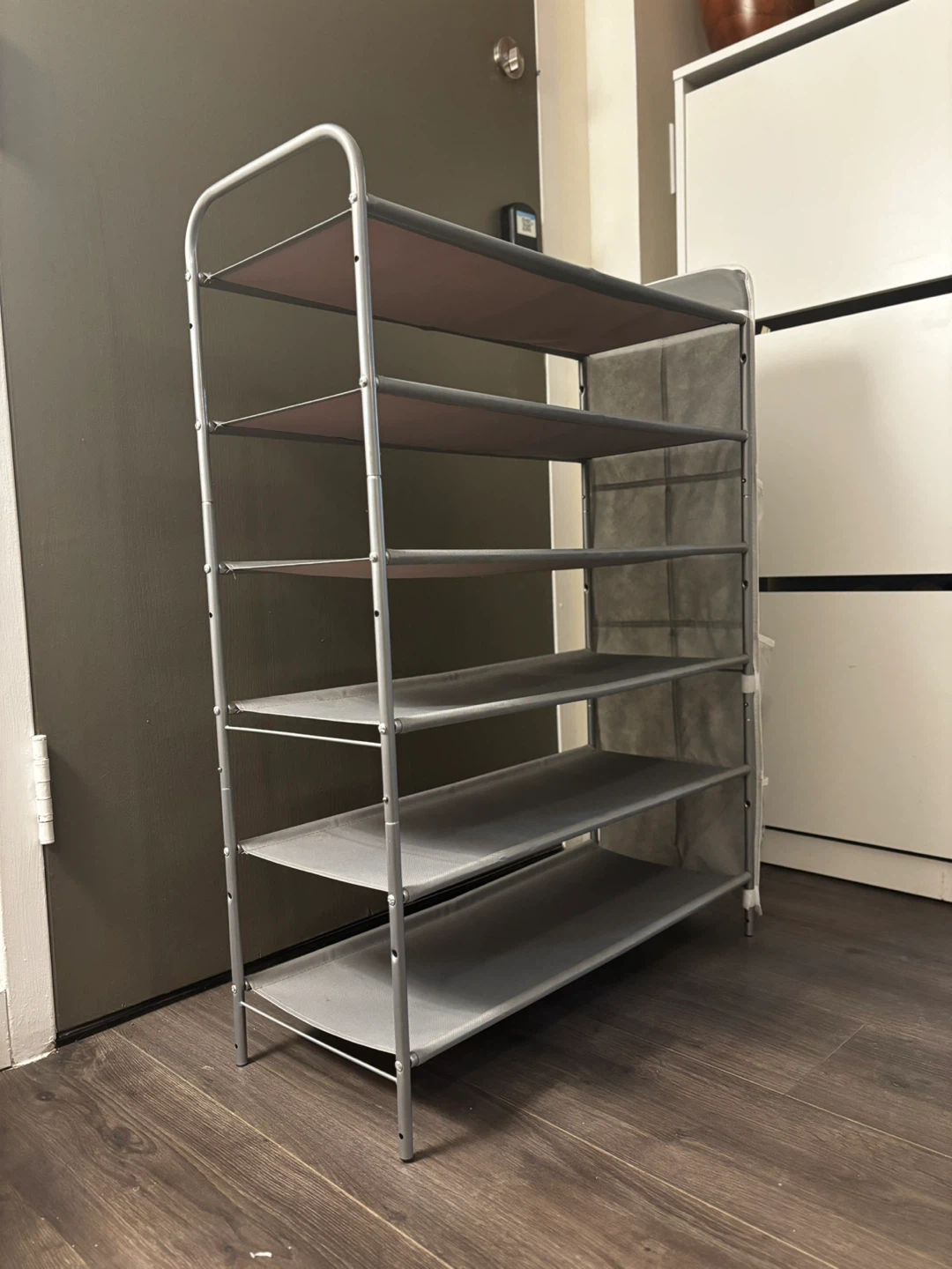 Grey 6-Tier Shoe Rack - photo 2