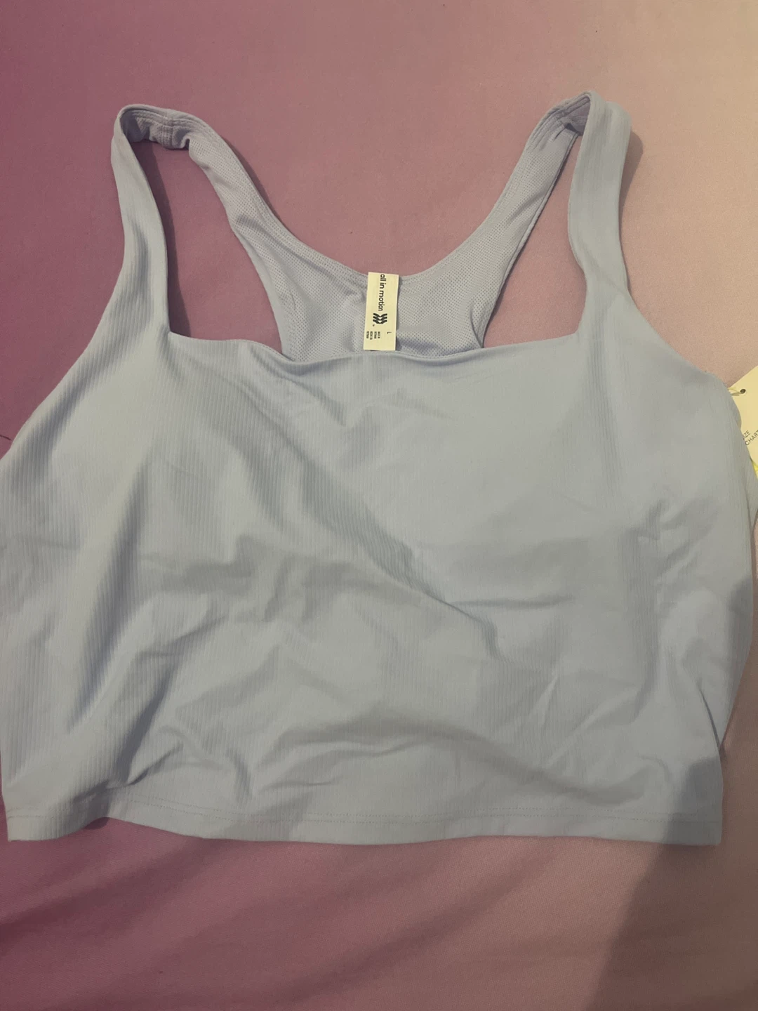 All in Motion Light Blue Sports Bra - Size L
