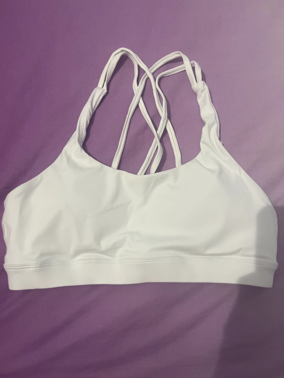 White Sports Bra