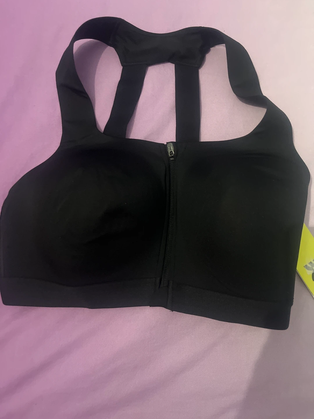 All in Motion Black Sports Bra, Size 36D