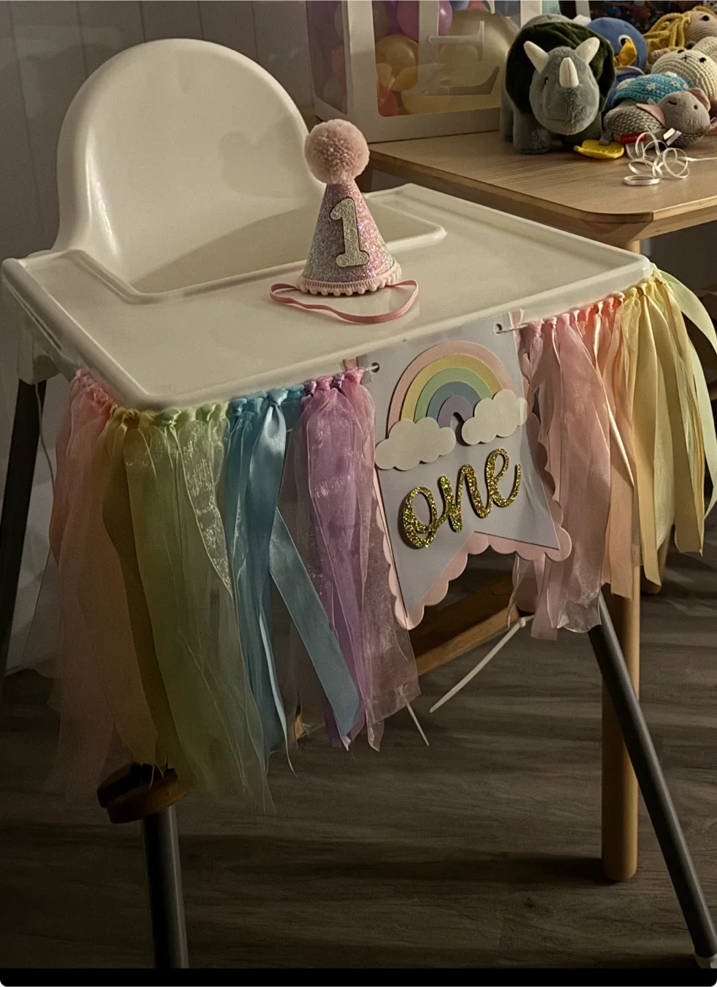 First Birthday Banner & Hat