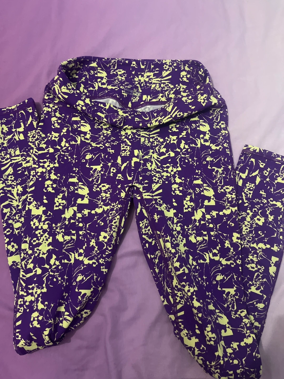 Motion365 Fabletics Purple Patterned Leggings - photo 2