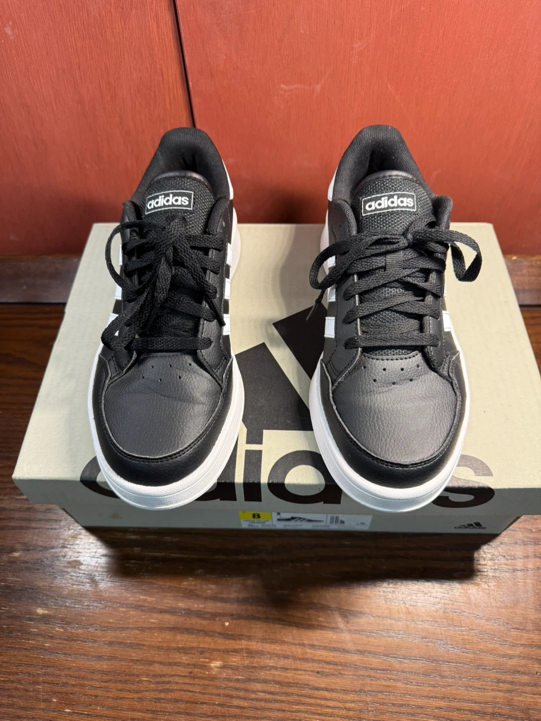 Adidas Breaknet Men’s Sneakers - Black/White Size 8 US - photo 2