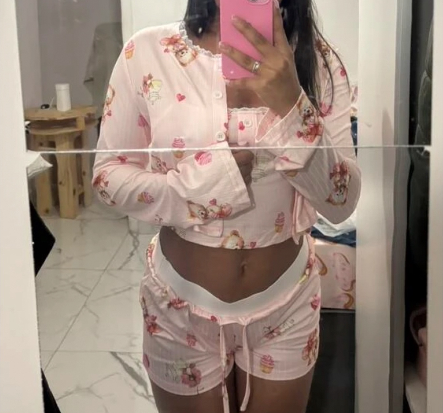 Pink Pajama Set size S
