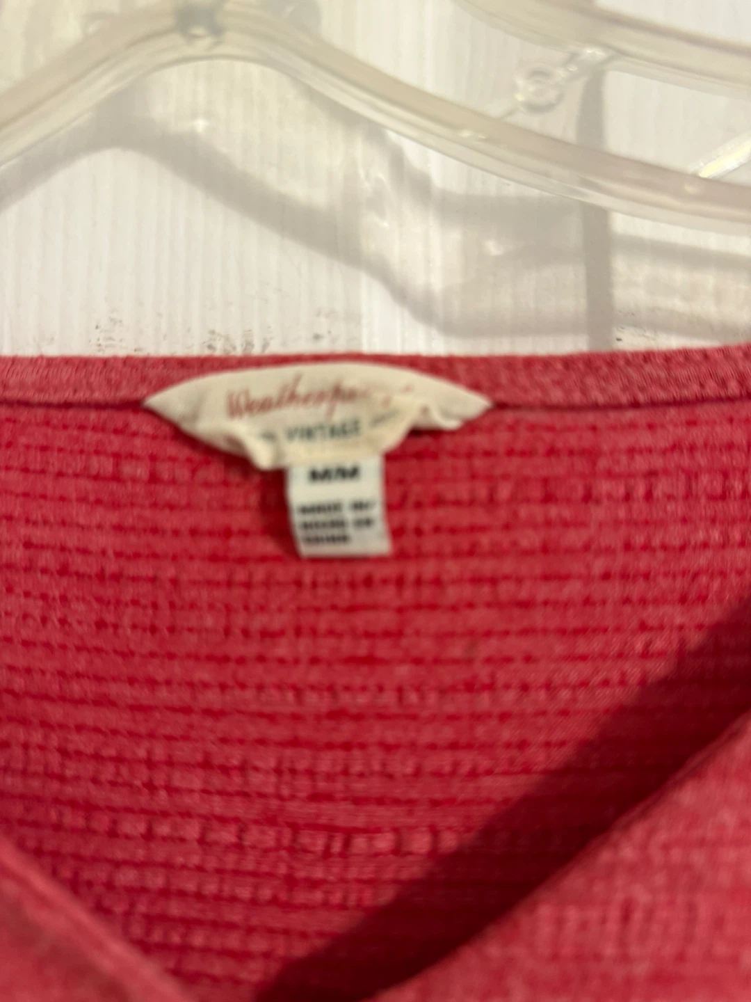Weatherproof Vintage Red Tie-Front Top - M/M - photo 2