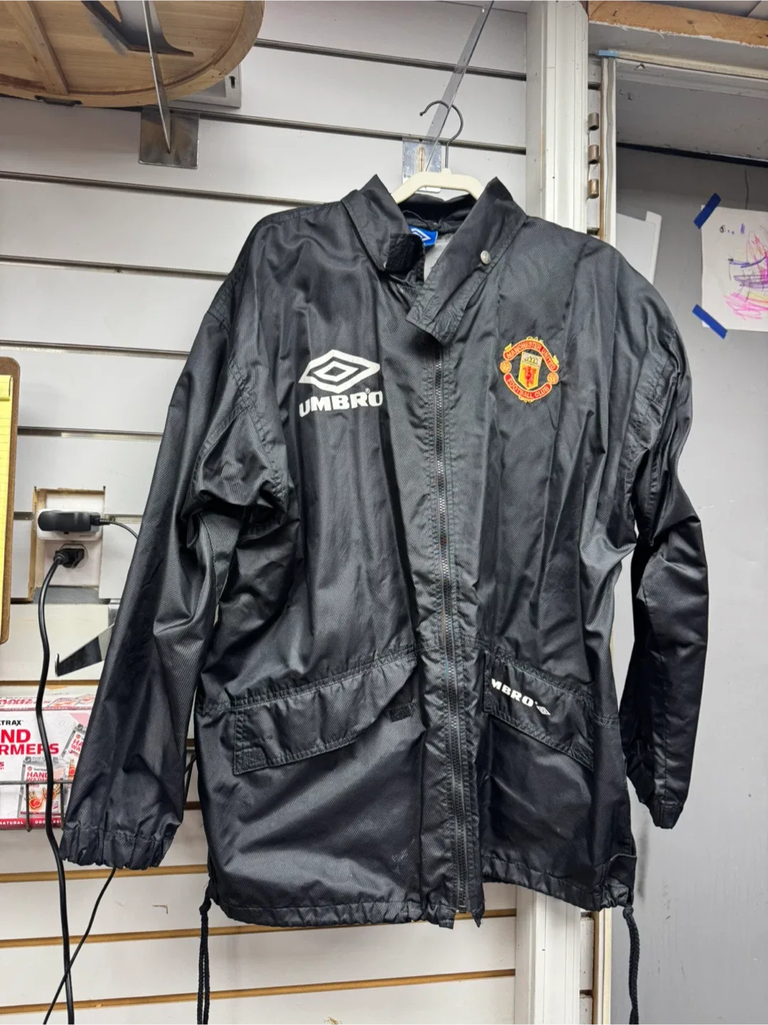 Vintage Umbro Manchester United Soccer Track Jacket