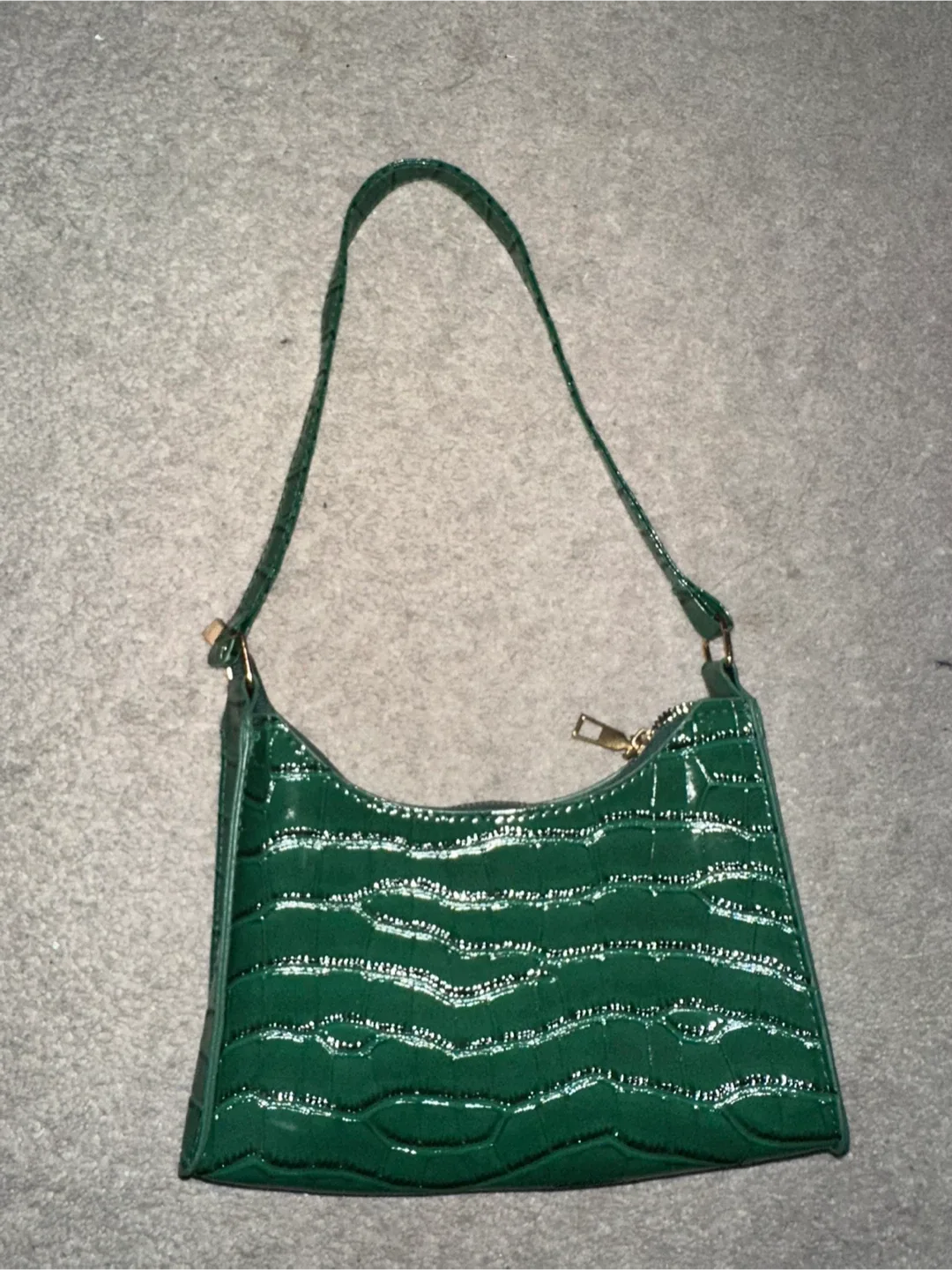 Green Croc Shoulder Bag image indicator(2)