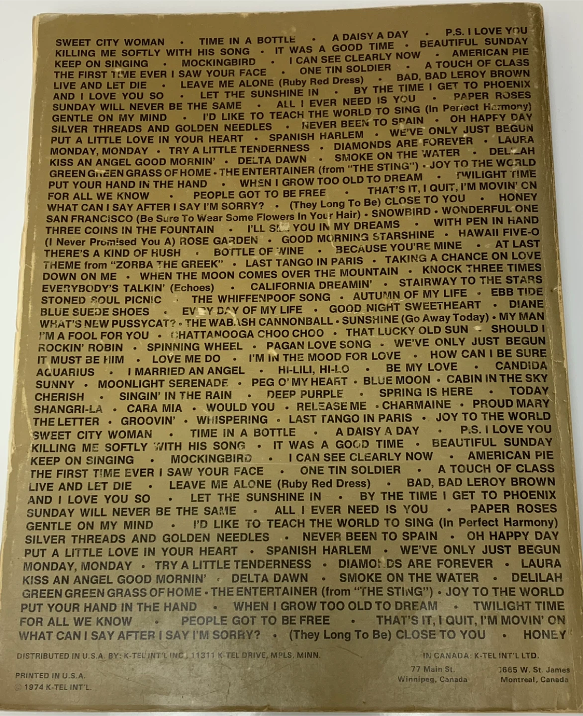 120 Greatest Hits of the 50's 60's 70's Songbook - photo 3