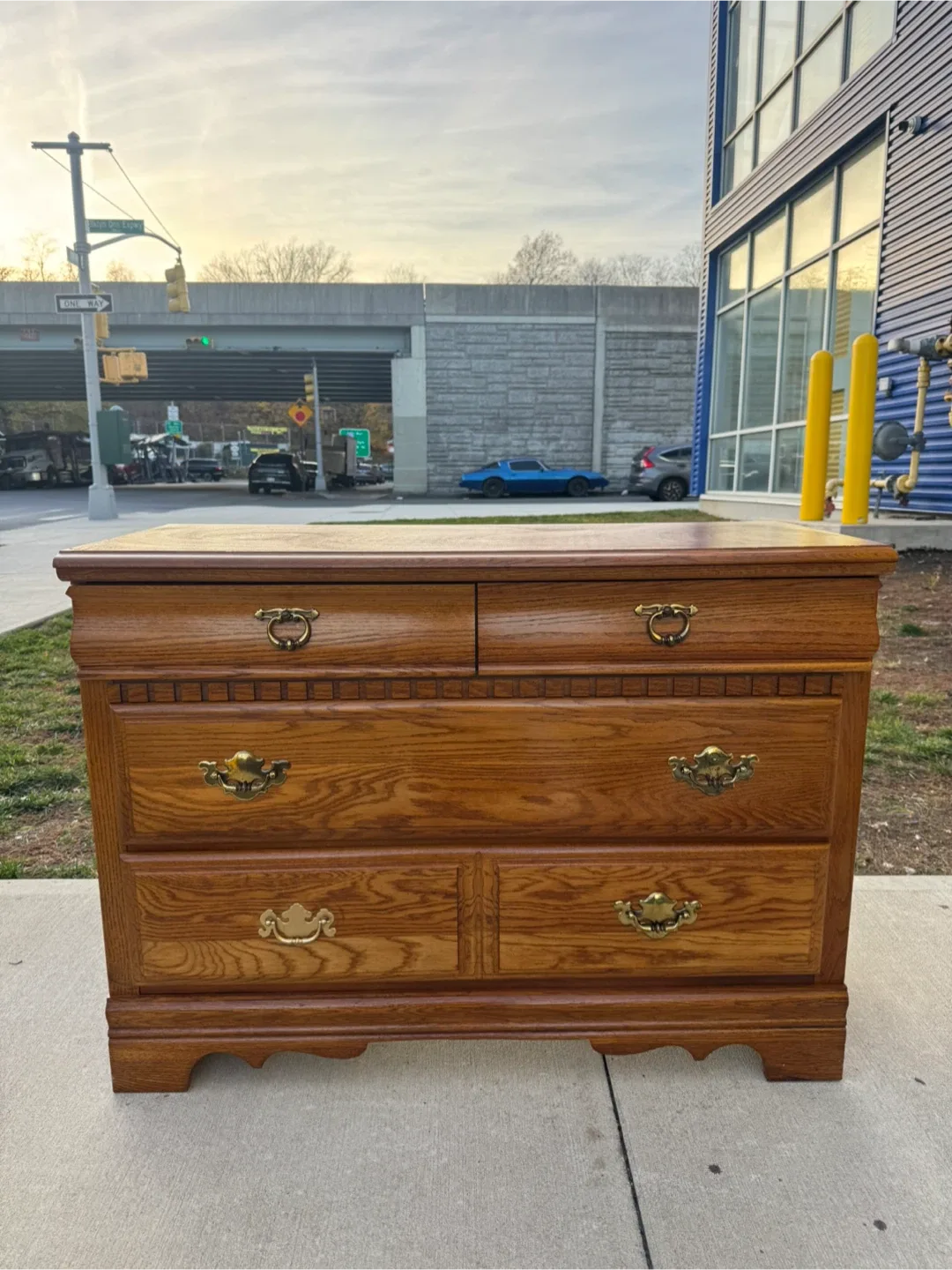 Free delivery wood dresser bassett
